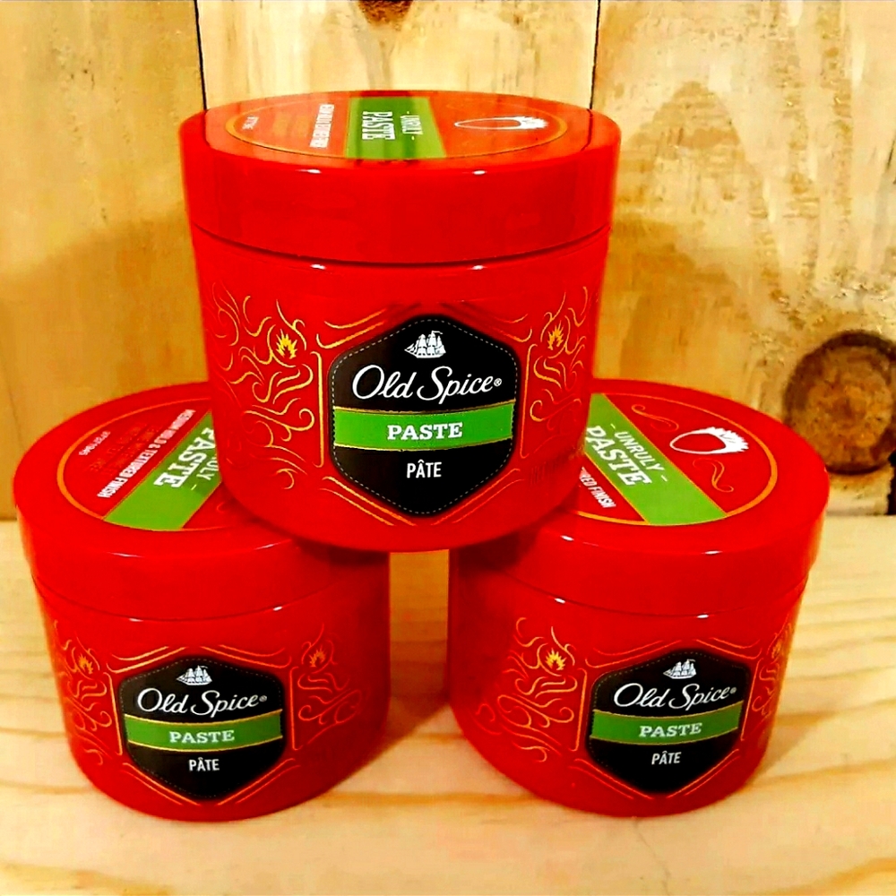 3x Old Spice UNRULY PASTE Medium Hold Textured Fin